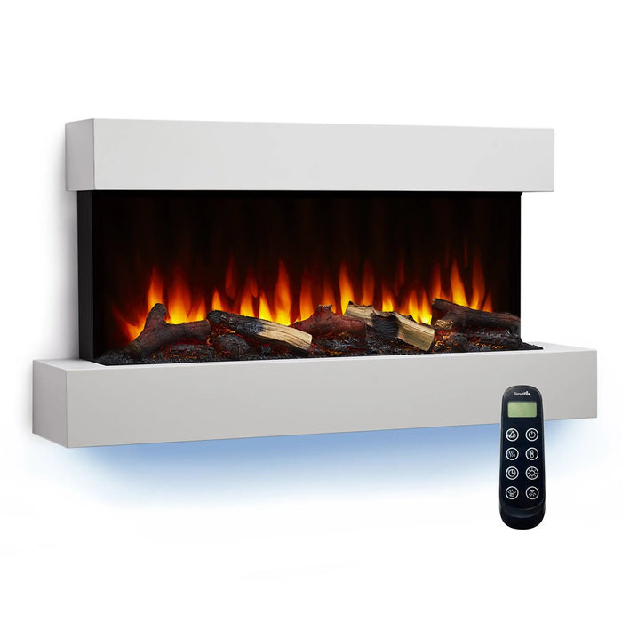 SimpliFire Format 36" Wall Mounted Linear Electric Fireplace SimpliFire