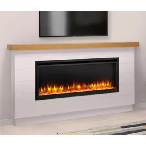 SimpliFire Modern Farmhouse Style Boyd Build-Out Kit for 50" Allusion Platinum SimpliFire