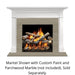 SimpliFire Roxborough B-Size Prime MDF Flush Mantel SimpliFire