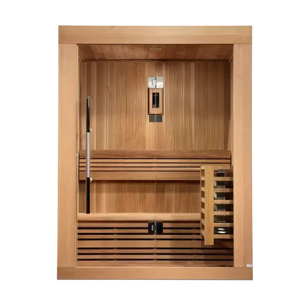 Golden Designs Sundsvall Edition 2 Person Traditional Steam Sauna - Canadian Red Cedar Golden Design Saunas