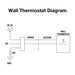 Superior Wall Thermostat for Capella Electric Fireplace (WS-S-TSTAT) Superior