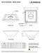 The Outdoor Plus Maya Wood Grain Square Gas Fire Bowl – Liquid Propane