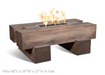The Outdoor Plus Palo Wood Grain Concrete Fire Pit + Free Cover The Outdoor Plus