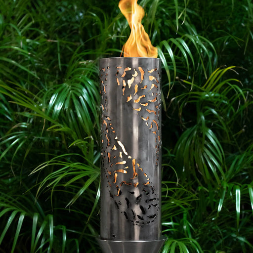 The Outdoor Plus Tiki Fire Torch / Stainless Steel + Free Cover The Outdoor Plus