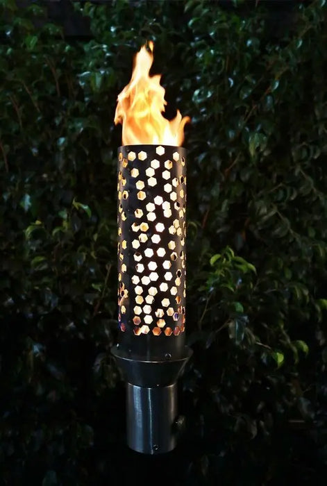 The Outdoor Plus Honeycomb Fire Torch / Stainless Steel + Free Cover The Outdoor Plus
