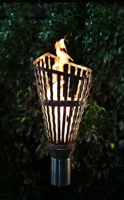 The Outdoor Plus Roman Fire Torch / Stainless Steel + Free Cover The Outdoor Plus