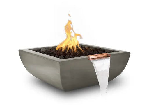 The Outdoor Plus Avalon Concrete Fire & Water Bowl + Free Cover The Outdoor Plus