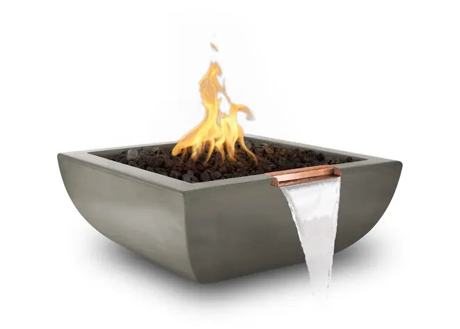 The Outdoor Plus Avalon Concrete Fire & Water Bowl + Free Cover The Outdoor Plus