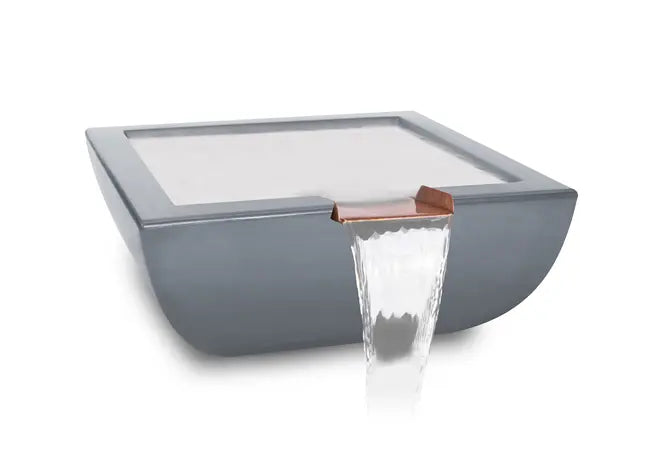 The Outdoor Plus Avalon GFRC Concrete Square Water Bowl