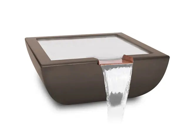 The Outdoor Plus Avalon GFRC Concrete Square Water Bowl