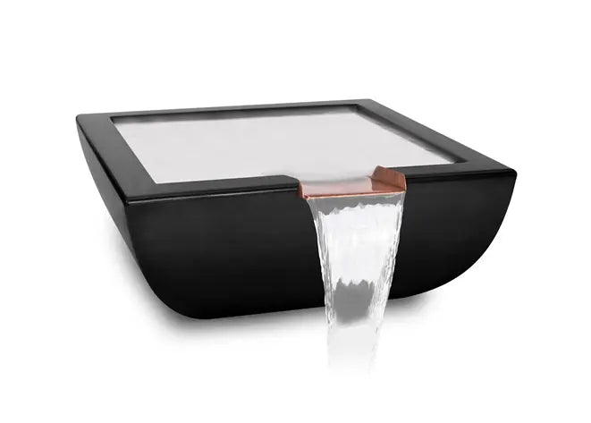 The Outdoor Plus Avalon GFRC Concrete Square Water Bowl