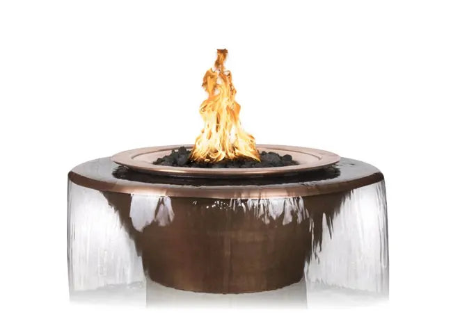 The Outdoor Plus Cazo 360° Copper Fire & Water Bowl + Free Cover The Outdoor Plus