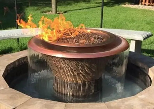 The Outdoor Plus Cazo 360° Copper Fire & Water Bowl + Free Cover The Outdoor Plus