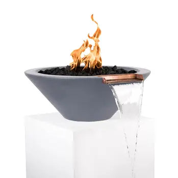 The Outdoor Plus Cazo Concrete Fire & Water Bowl + Free Cover The Outdoor Plus