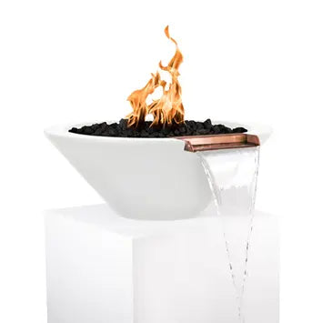 The Outdoor Plus Cazo Concrete Fire & Water Bowl + Free Cover The Outdoor Plus