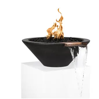 The Outdoor Plus Cazo Concrete Fire & Water Bowl + Free Cover The Outdoor Plus