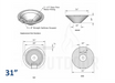 The Outdoor Plus Cazo GFRC Concrete Round Planter & Water Bowl
