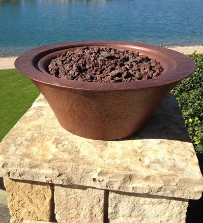The Outdoor Plus Cazo Copper Fire Bowl + Free Cover The Outdoor Plus