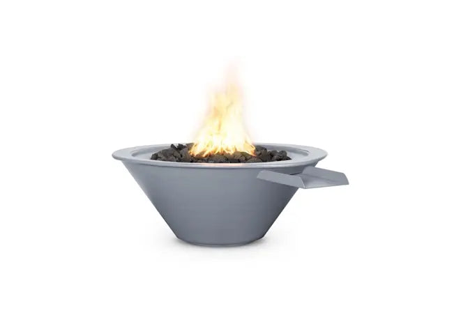 The Outdoor Plus Cazo Powder Coat Round Gas Fire & Water Bowl – Liquid Propane