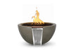 The Outdoor Plus Luna GFRC Concrete Round Gas Fire & Water Bowl – Liquid Propane