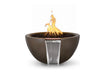 The Outdoor Plus Luna GFRC Concrete Round Gas Fire & Water Bowl – Liquid Propane