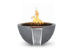 The Outdoor Plus Luna GFRC Concrete Round Gas Fire & Water Bowl – Liquid Propane