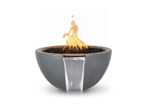 The Outdoor Plus Luna GFRC Concrete Round Gas Fire & Water Bowl – Liquid Propane
