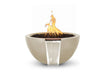 The Outdoor Plus Luna GFRC Concrete Round Gas Fire & Water Bowl – Liquid Propane