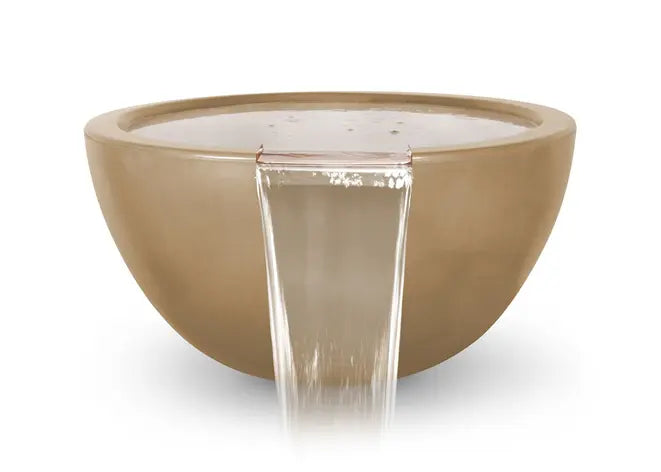 The Outdoor Plus Luna GFRC Concrete Round Water Bowl