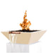 The Outdoor Plus Maya GFRC Concrete Square Gas Fire & Water Bowl – Liquid Propane