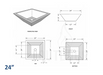The Outdoor Plus Maya Concrete Planter Bowl The Outdoor Plus
