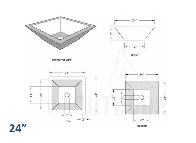 The Outdoor Plus Maya Concrete Planter Bowl The Outdoor Plus