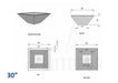The Outdoor Plus Maya Concrete Planter Bowl The Outdoor Plus