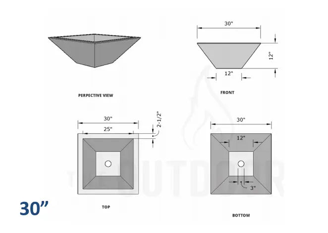The Outdoor Plus Maya Concrete Planter Bowl The Outdoor Plus