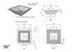 The Outdoor Plus Maya Concrete Water Bowl + Free Cover The Outdoor Plus