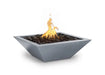 The Outdoor Plus Maya Powder Coat Square Gas Fire Bowl – Liquid Propane