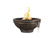 The Outdoor Plus Roma GFRC Concrete Round Gas Fire & Water Bowl – Liquid Propane