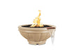 The Outdoor Plus Roma GFRC Concrete Round Gas Fire & Water Bowl – Liquid Propane
