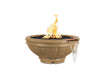 The Outdoor Plus Roma GFRC Concrete Round Gas Fire & Water Bowl – Liquid Propane