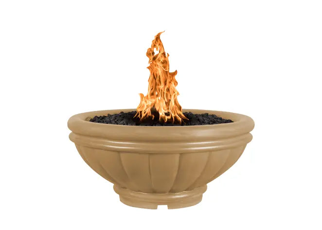 The Outdoor Plus Roma GFRC Concrete Round Gas Fire Bowl – Liquid Propane
