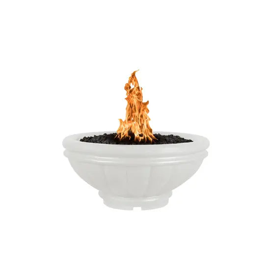 The Outdoor Plus Roma GFRC Concrete Round Gas Fire Bowl – Liquid Propane