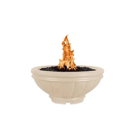 The Outdoor Plus Roma GFRC Concrete Round Gas Fire Bowl – Liquid Propane