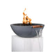 The Outdoor Plus Sedona GFRC Concrete Round Gas Fire & Water Bowl – Liquid Propane