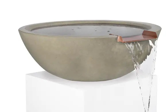 The Outdoor Plus Sedona Concrete Water Bowl + Free Cover The Outdoor Plus