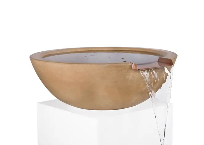 The Outdoor Plus Sedona Concrete Water Bowl + Free Cover The Outdoor Plus