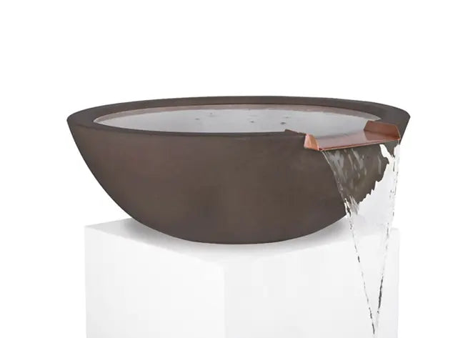 The Outdoor Plus Sedona Concrete Water Bowl + Free Cover The Outdoor Plus