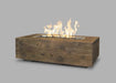 The Outdoor Plus Coronado 48" Rectangle GFRC Wood Grain Fire Pit The Outdoor Plus