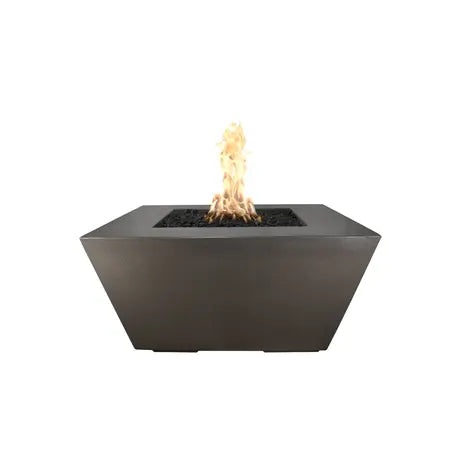 The Outdoor Plus Redan 36" Square GFRC Concrete Fire Pit The Outdoor Plus