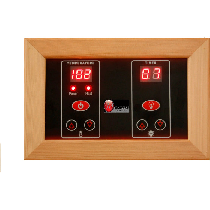 Maxxus 3 Person Corner Infrared Sauna Golden Design Saunas