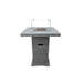 Elementi Montreal 34 in. x 34 in. Square Concrete Liquid Propane Fire Pit OFG221 Elementi
